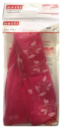 Колготы махра Nesti для девочки в пакете, с рисунком, р. 0-1 12572 Колготы махра Nesti для девочки в пакете, с рисунком, р. 0-1 12572