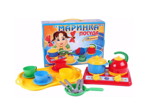 Игрушка Набор Посудки Маринка 19 предметов Технок 1554 Игрушка Набор Посудки Маринка 19 предметов Технок 1554