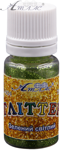 Блестки (Глиттер) Атлас 7 гр - Зеленый светлый AS-2053, А-924 фото 2 Блестки (Глиттер) Атлас 7 гр - Зеленый светлый AS-2053, А-924 фото 2