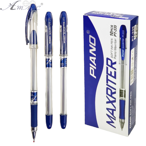 Ручка кулькова Piano PT-335 Maxriter - PT 0,6 мм синя  04015