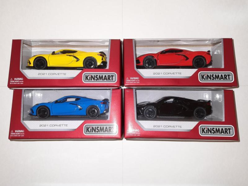 Машинка Kinsmart Chevrolet Corvette 2021 год KT5432W фото 2 Машинка Kinsmart Chevrolet Corvette 2021 год KT5432W фото 2