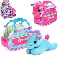 Игрушка Мягкая Единорог Розовый в сумке 16 см  08330