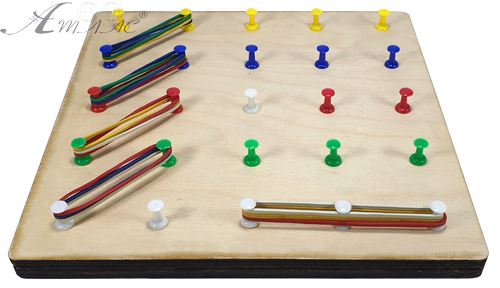 Геоборд или Планшет Математический 20 х 20 см - 25 пластиковых стоек + 15 резинок AS-7125 фото 2 Геоборд или Планшет Математический 20 х 20 см - 25 пластиковых стоек + 15 резинок AS-7125 фото 2