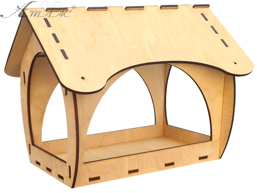 Кормушка окрашенная № 9/1 морилка под лаком 27 х 21 х 20 см AS-4310 Кормушка окрашенная № 9/1 морилка под лаком 27 х 21 х 20 см AS-4310