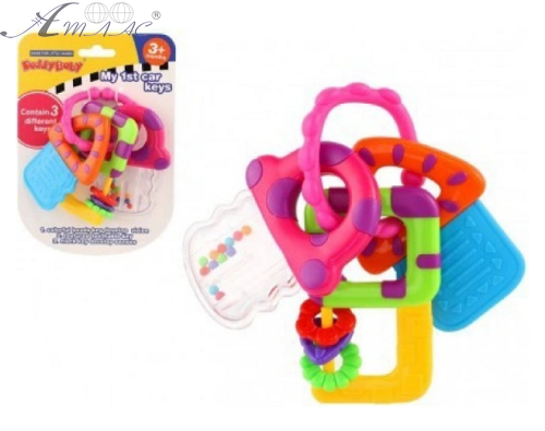 Игрушка Погремушка Tilly Брелок с ключ. прорезыв., 0696-2 на блист. фото 2 Игрушка Погремушка Tilly Брелок с ключ. прорезыв., 0696-2 на блист. фото 2