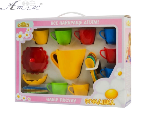 Іграшка Чайний набір на 6 персон з 21 предмета Тигріс 39132 фото 2 Іграшка Чайний набір на 6 персон з 21 предмета Тигріс 39132 фото 2