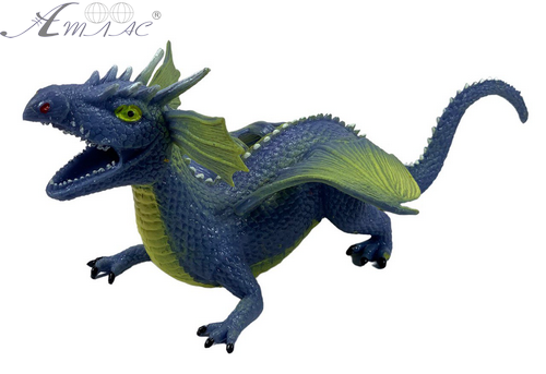 Игрушка Силиконовая тянучка Дракон большой Серый 22см  11365 фото 2