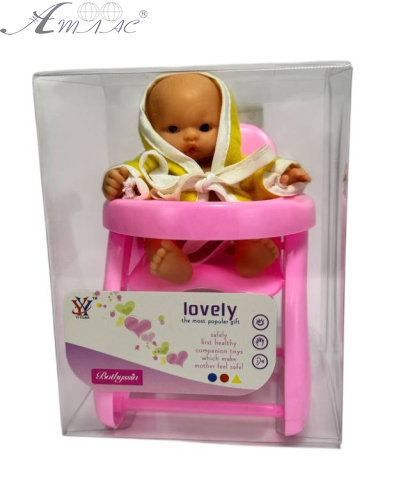 Игрушка Пупс резиновый 10см за столиком  04794 фото 2