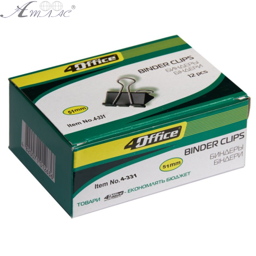 Біндер 51 мм шириною Ціна за пачку 12шт! 4-331 фото 2 Біндер 51 мм шириною Ціна за пачку 12шт! 4-331 фото 2