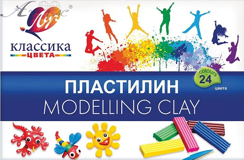 Пластилін Луч "Класика" 24 кольорів 480 гр 28С1642-08 Пластилін Луч "Класика" 24 кольорів 480 гр 28С1642-08