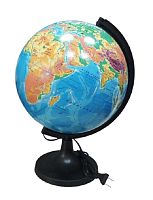 Глобус фізичний з підсвічуванням 32 см пластик  08917