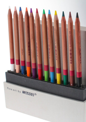 Карандаши акварельные цветные Marco Renoir 12 цветов в подарочной упаковке  3120-12WB фото 2