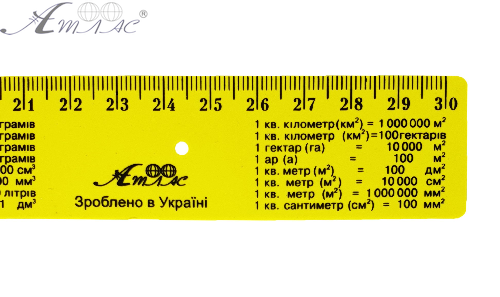Линейка 30 см Таблица умножения Желтая AS-0618 фото 3 Линейка 30 см Таблица умножения Желтая AS-0618 фото 3