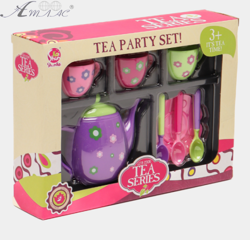 Игрушка пластиковая, Чайный набор из 10 предметов SK64A Игрушка пластиковая, Чайный набор из 10 предметов SK64A