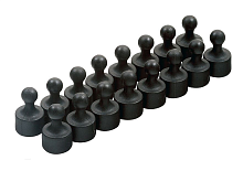 Магніт неодимовий Пішак для дошки 12х20мм 1шт Чорний  06412