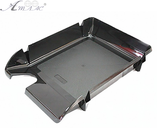 Лоток пластиковый для бумаг горизонтальный "Компакт" черный 80603 Лоток пластиковый для бумаг горизонтальный "Компакт" черный 80603