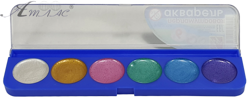 Акварель набір Луч Перламутровая 6 кольорів 16С 1117-08 фото 2 Акварель набір Луч Перламутровая 6 кольорів 16С 1117-08 фото 2