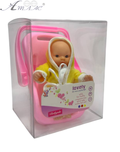Игрушка Пупс резиновый 10см в переноске 06636 фото 2 Игрушка Пупс резиновый 10см в переноске 06636 фото 2