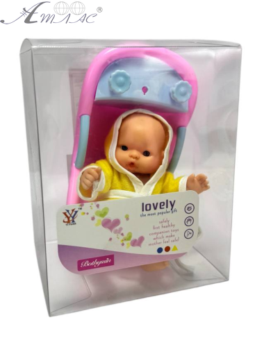 Іграшка Пупс гумовий 10см у ванні  16262 фото 2