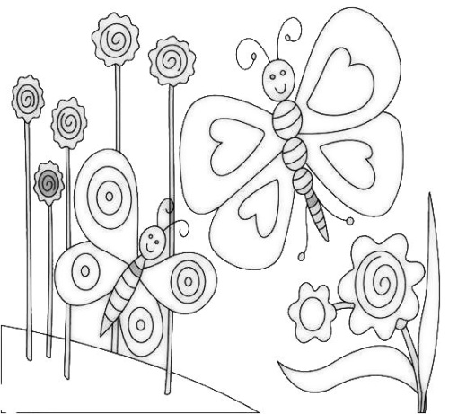 Холст с контуром Бабочка на подрамнике 25 х 25 см 950388 Холст с контуром Бабочка на подрамнике 25 х 25 см 950388