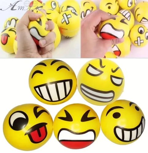 Игрушка Мячик мягкий фомовый 10 см Смайл 9679-10 Игрушка Мячик мягкий фомовый 10 см Смайл 9679-10