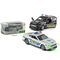 Машинка Die-CastCar Поліція світло звук  K175B9