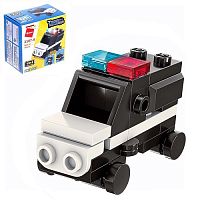 Игрушка Конструктор Qman Джип Полиция 3в1 32 детали  2107-6  