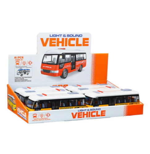 Игрушка Автобус со светом и звуком инерционный 19 см YM9907F фото 5 Игрушка Автобус со светом и звуком инерционный 19 см YM9907F фото 5