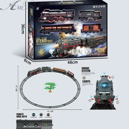 Іграшка Залізниця STEAM TRAIN довжина колії 360см 2670 фото 2 Іграшка Залізниця STEAM TRAIN довжина колії 360см 2670 фото 2