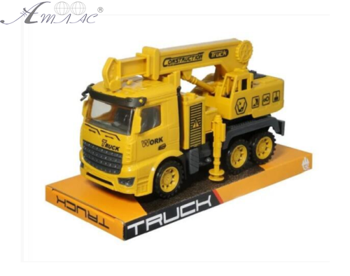 Іграшка Машинка Підйомний кран 18 см у блістері 2113-4 Іграшка Машинка Підйомний кран 18 см у блістері 2113-4