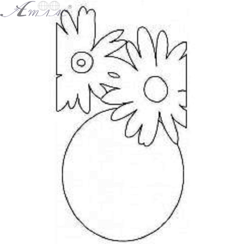 Полотно з контуром Ваза з квітами на підрамнику 20 х 40 см 950406 Полотно з контуром Ваза з квітами на підрамнику 20 х 40 см 950406