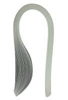 Бумага для Квиллинга Серый платиновый 5мм 50полос 42см  00927