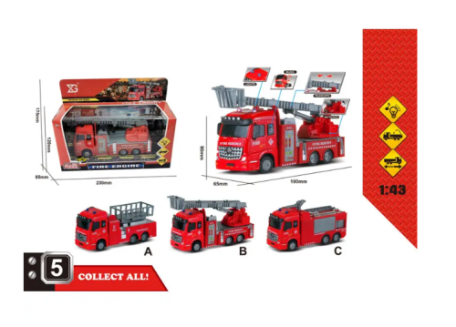 Игрушка Машинка Пожарная 16см свет, звук в коробке XG877-A61A фото 3 Игрушка Машинка Пожарная 16см свет, звук в коробке XG877-A61A фото 3