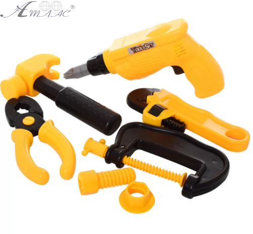 Игрушка Набор инструментов 5 предметов в сетке 16924 Игрушка Набор инструментов 5 предметов в сетке 16924