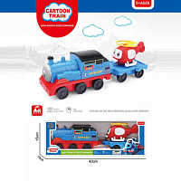 Игрушка Паровозик инерционный с вертолетом  414-1