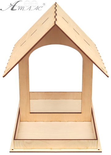 Годівничка фарбована № 14/1 ВЕЛИКА, морилка під лаком 29 х 24 х 31 см AS-4315 фото 2 Годівничка фарбована № 14/1 ВЕЛИКА, морилка під лаком 29 х 24 х 31 см AS-4315 фото 2