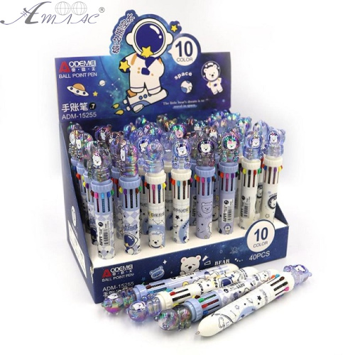 Ручка кулька Аodemei Space 10 кольорів автомат ADM-15255 1/40 Ручка кулька Аodemei Space 10 кольорів автомат ADM-15255 1/40