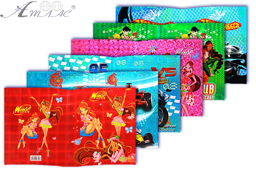 Обложка для тетрадей ЧГ 370*240 мм голографическая микс КХ 806 Обложка для тетрадей ЧГ 370*240 мм голографическая микс КХ 806