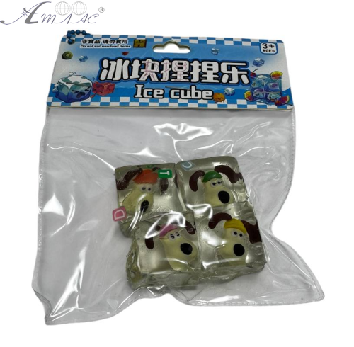 Іграшка антистрес Прозорі кубики з твариною 4 шт у пакеті 09430 фото 2 Іграшка антистрес Прозорі кубики з твариною 4 шт у пакеті 09430 фото 2