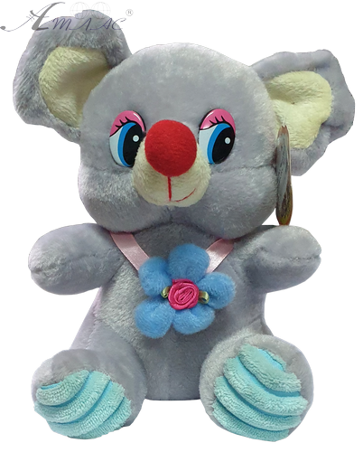 Игрушка Мягкая Мышка с цветком 19 см B11 Игрушка Мягкая Мышка с цветком 19 см B11