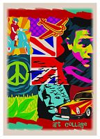 Блокнот Скетчбук Бриск Крафт  А6 96 л СБВ-50 мікс