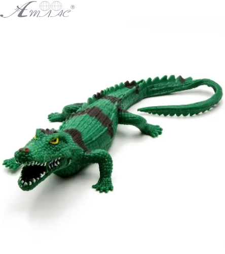 Игрушка силиконовая антистресс Крокодил Зеленый 35см 15584 Игрушка силиконовая антистресс Крокодил Зеленый 35см 15584