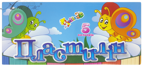 Пластилін 5 кольорів "НеЗнайко" 100 гр 832490 Пластилін 5 кольорів "НеЗнайко" 100 гр 832490