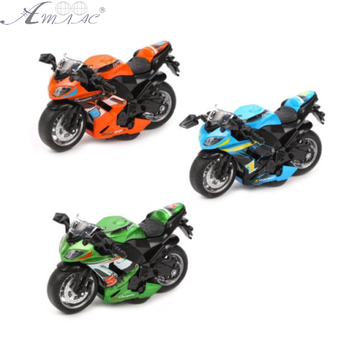 Іграшка Мотоцикл 11 см звук світло у коробці  MY66-M1214