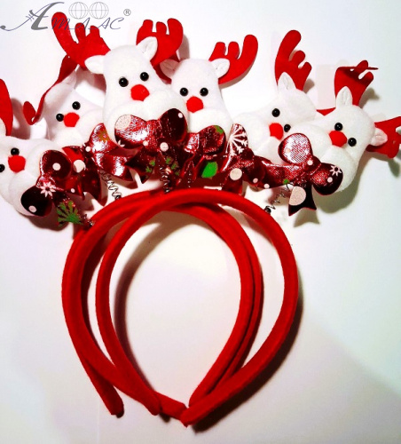 Обруч Новогодний с Оленем 16609 Обруч Новогодний с Оленем 16609