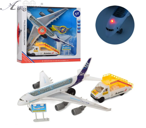 Игрушка Набор Аэропорт самолет с трап-машиной в коробке 747-30А Игрушка Набор Аэропорт самолет с трап-машиной в коробке 747-30А