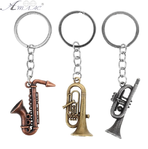 Брелок Труба музікальная духовая металл микс ВТ-3725 фото 2 Брелок Труба музікальная духовая металл микс ВТ-3725 фото 2
