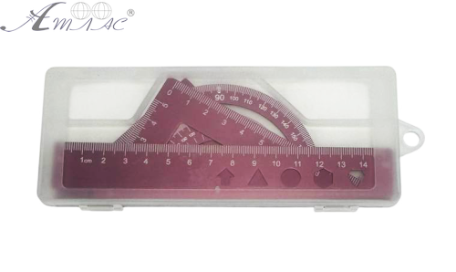 Набор Металл Линейка 15 см + 2 треугольника + транспортир, в пенале 11138 фото 2 Набор Металл Линейка 15 см + 2 треугольника + транспортир, в пенале 11138 фото 2