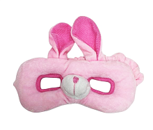 Маска Мягкая Зайка розовая 18 х 9 см  00269