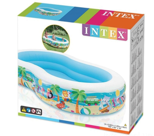 Бассейн Intex овальный 2 кольца 262х160х46 см 56490 фото 2 Бассейн Intex овальный 2 кольца 262х160х46 см 56490 фото 2